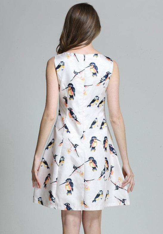 Tweety V Neck Dress - Ferlicious