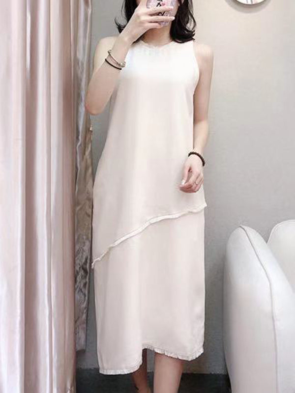 Raw Hem Tweed Shift Midi (Non-returnable) - Ferlicious
