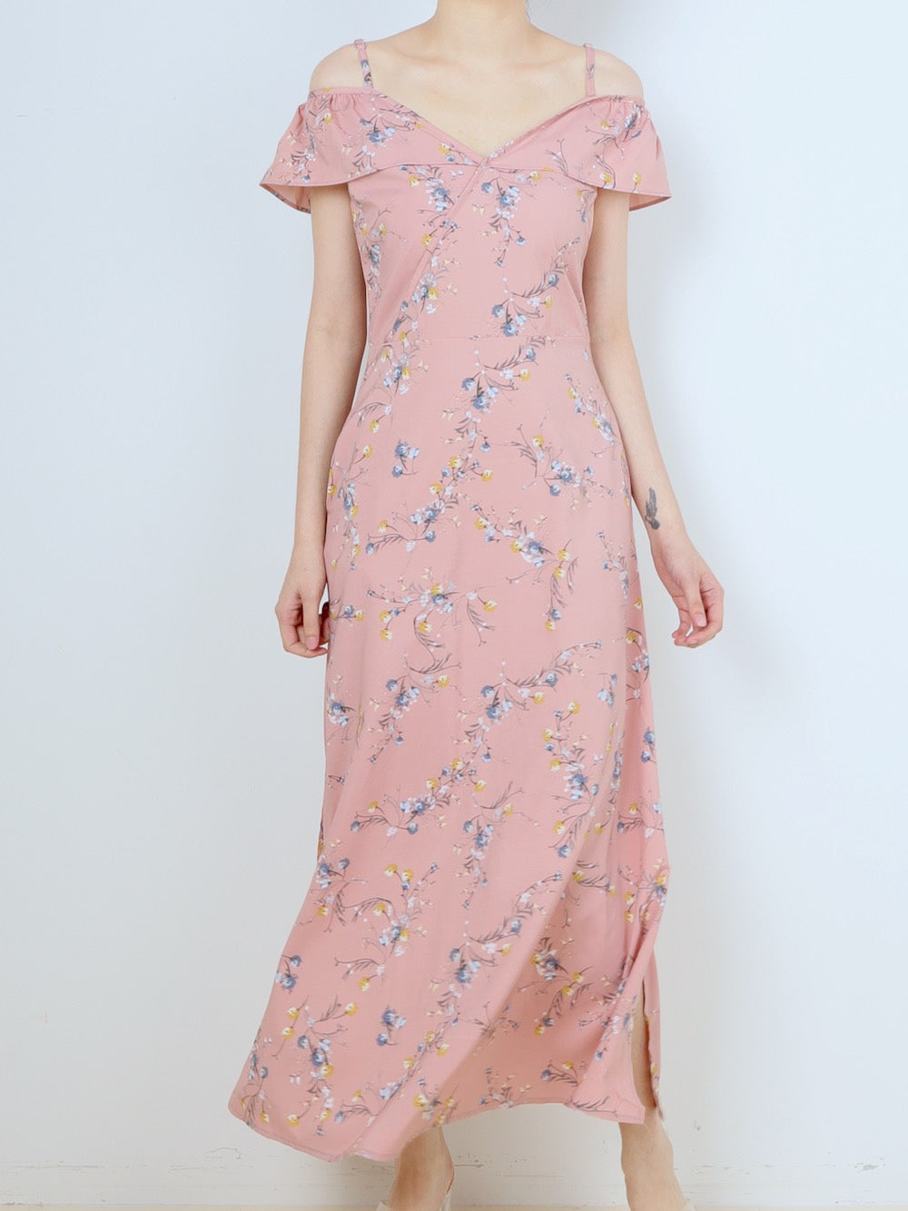 Floral Print Maxi - Pink