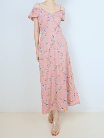 Floral Print Maxi - Pink