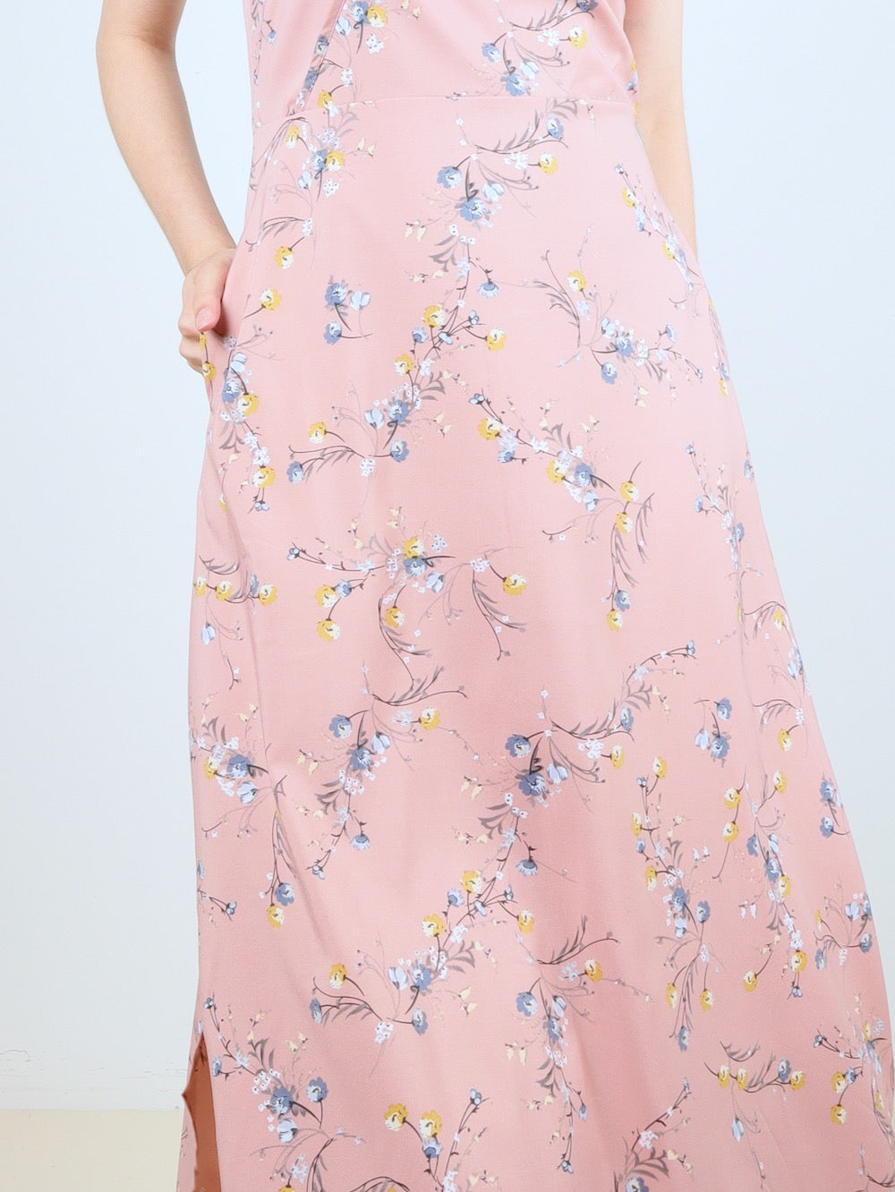 Floral Print Maxi - Pink