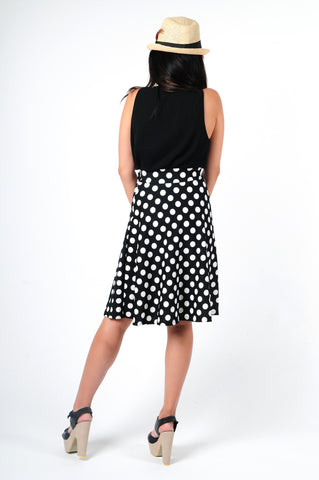 Polkadot Midi Skirt - Ferlicious