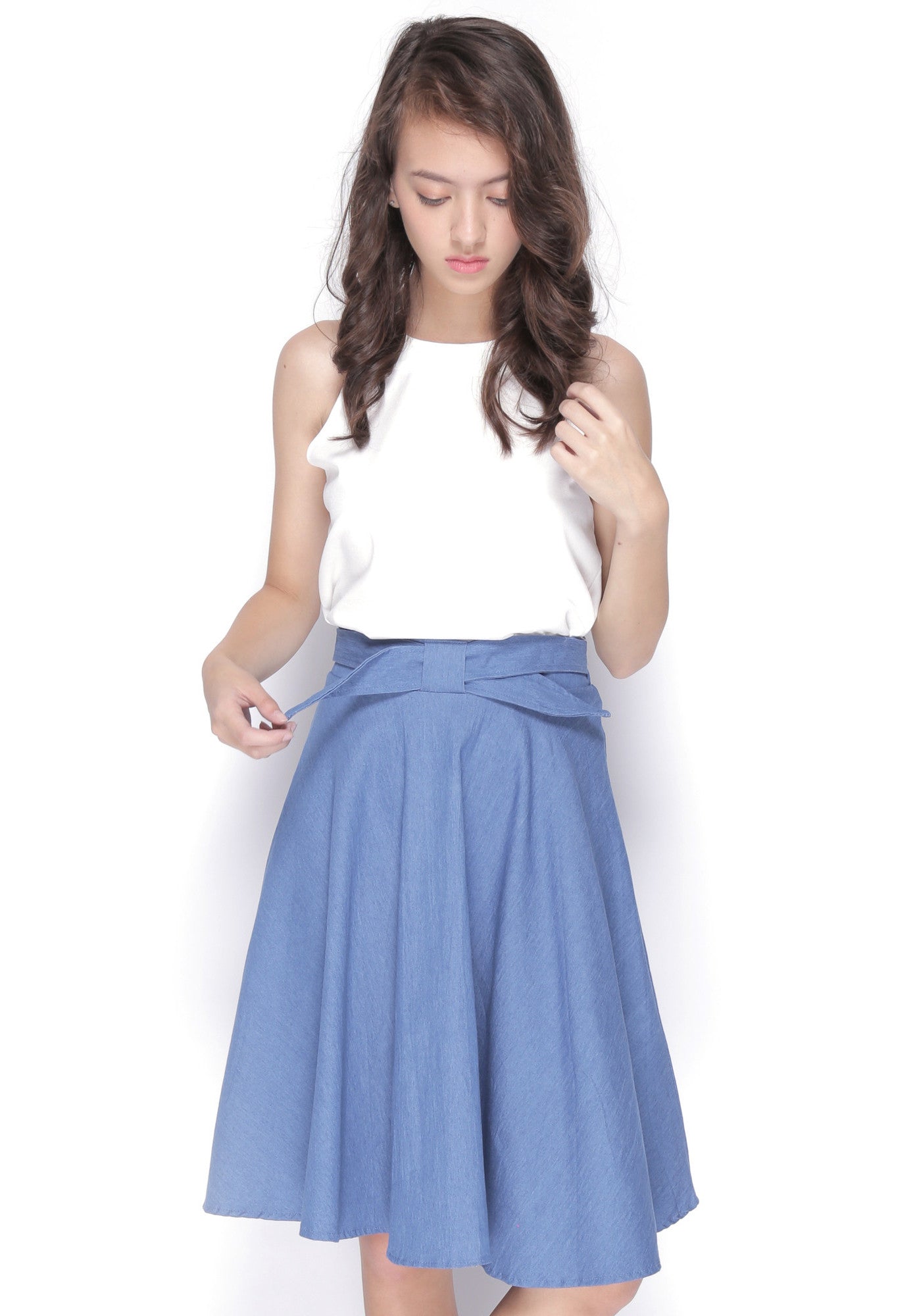 Tie Front Skirt - Ferlicious
