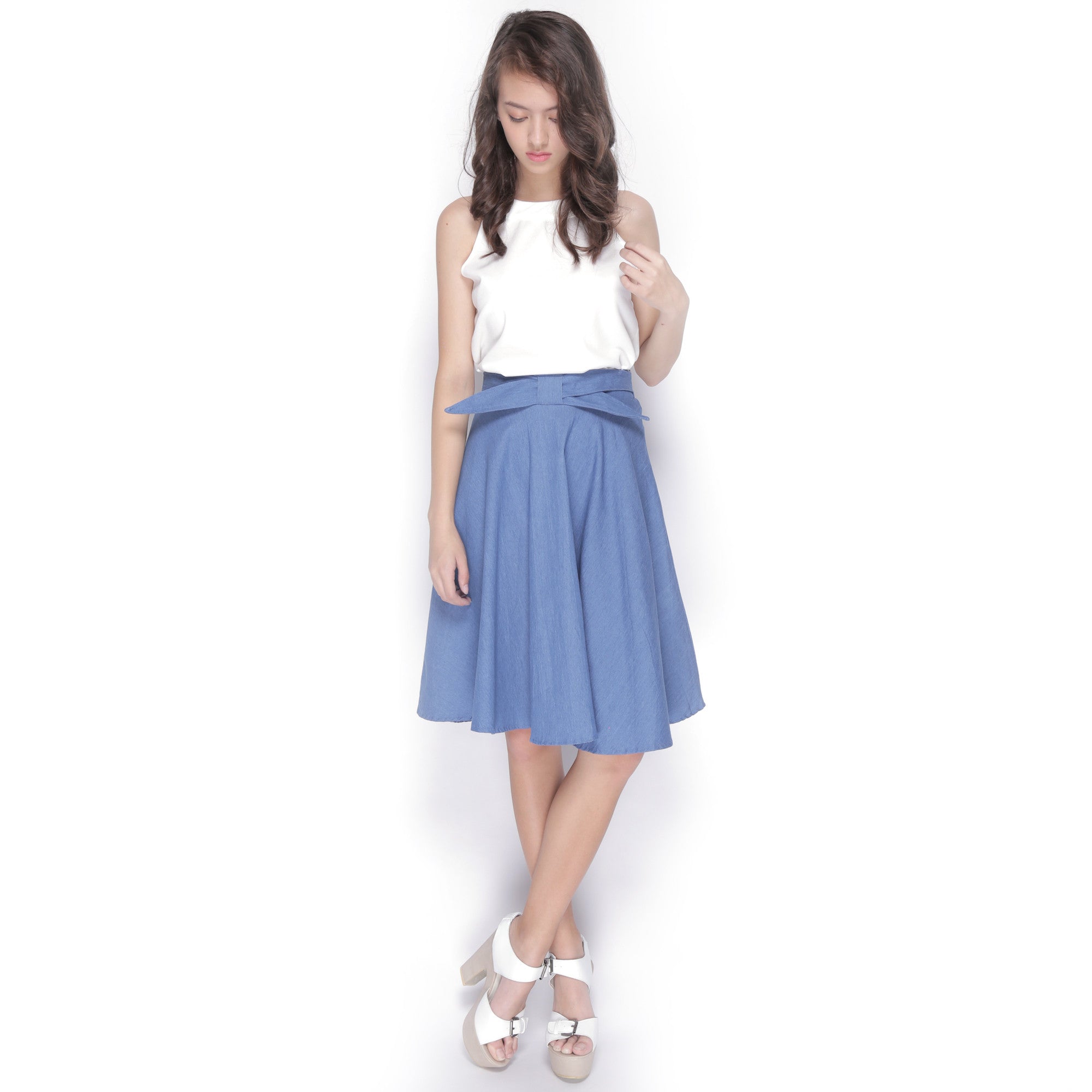 Tie Front Skirt - Ferlicious