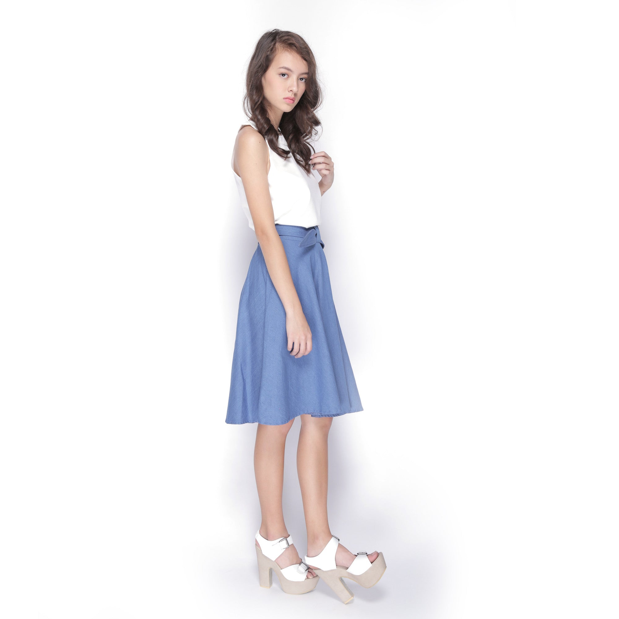 Tie Front Skirt - Ferlicious