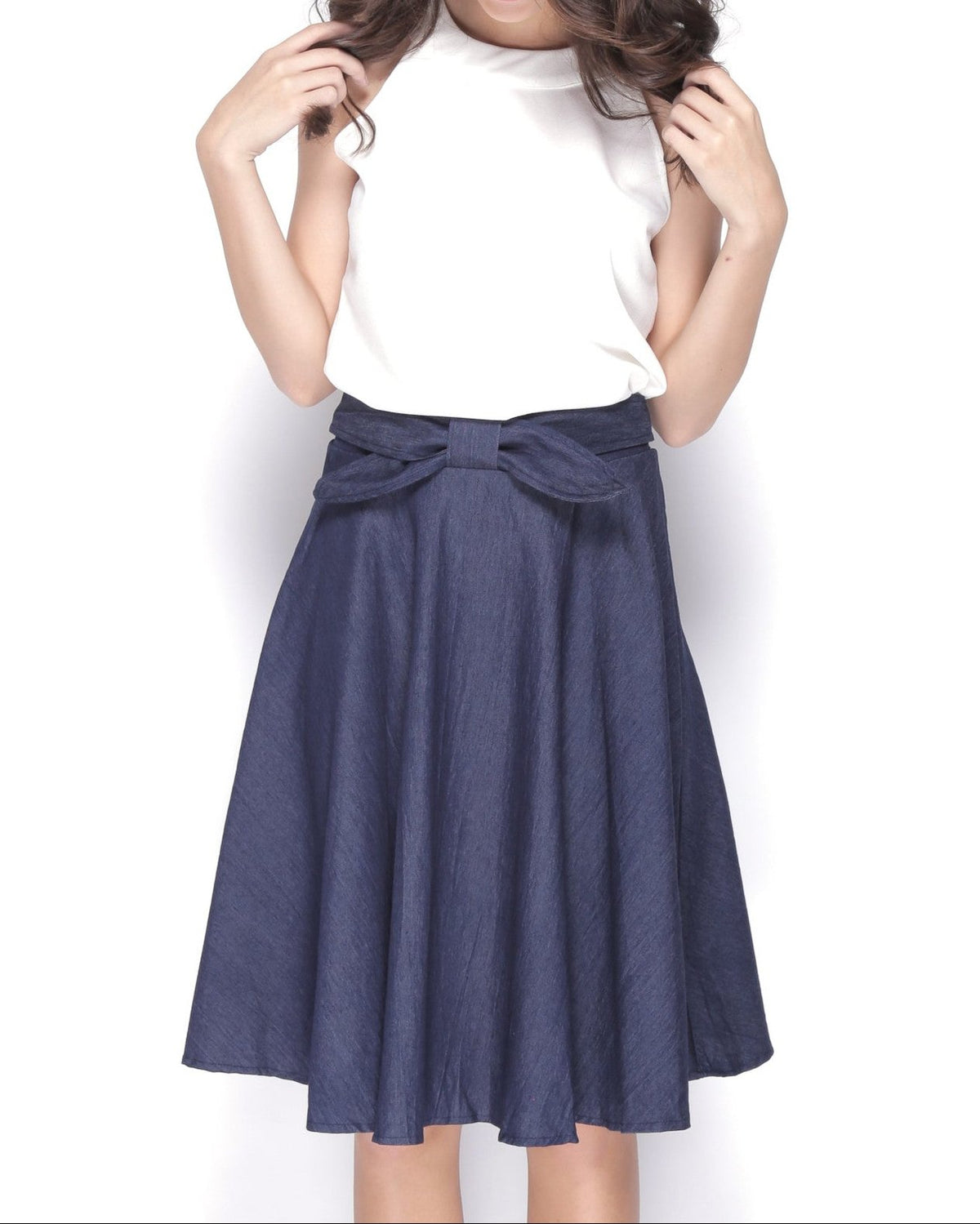 Tie Front Skirt - Ferlicious