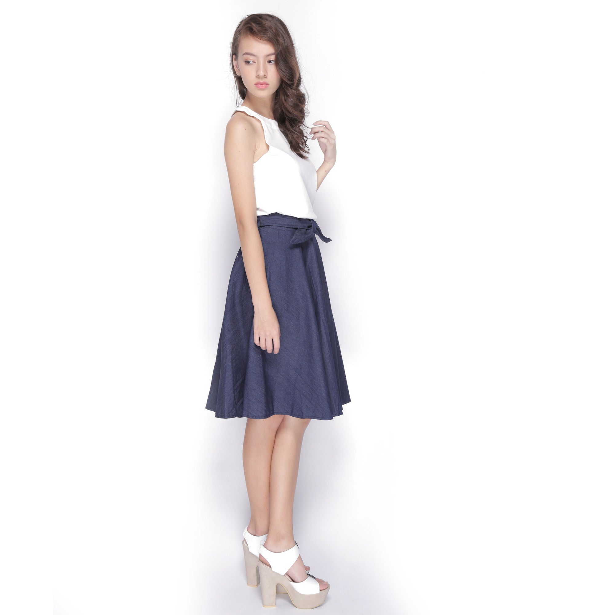 Tie Front Skirt - Ferlicious