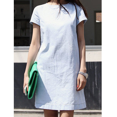 Casual Friday Denim Dress - Ferlicious